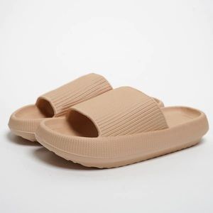 Beige Cloudies Slide Slippers